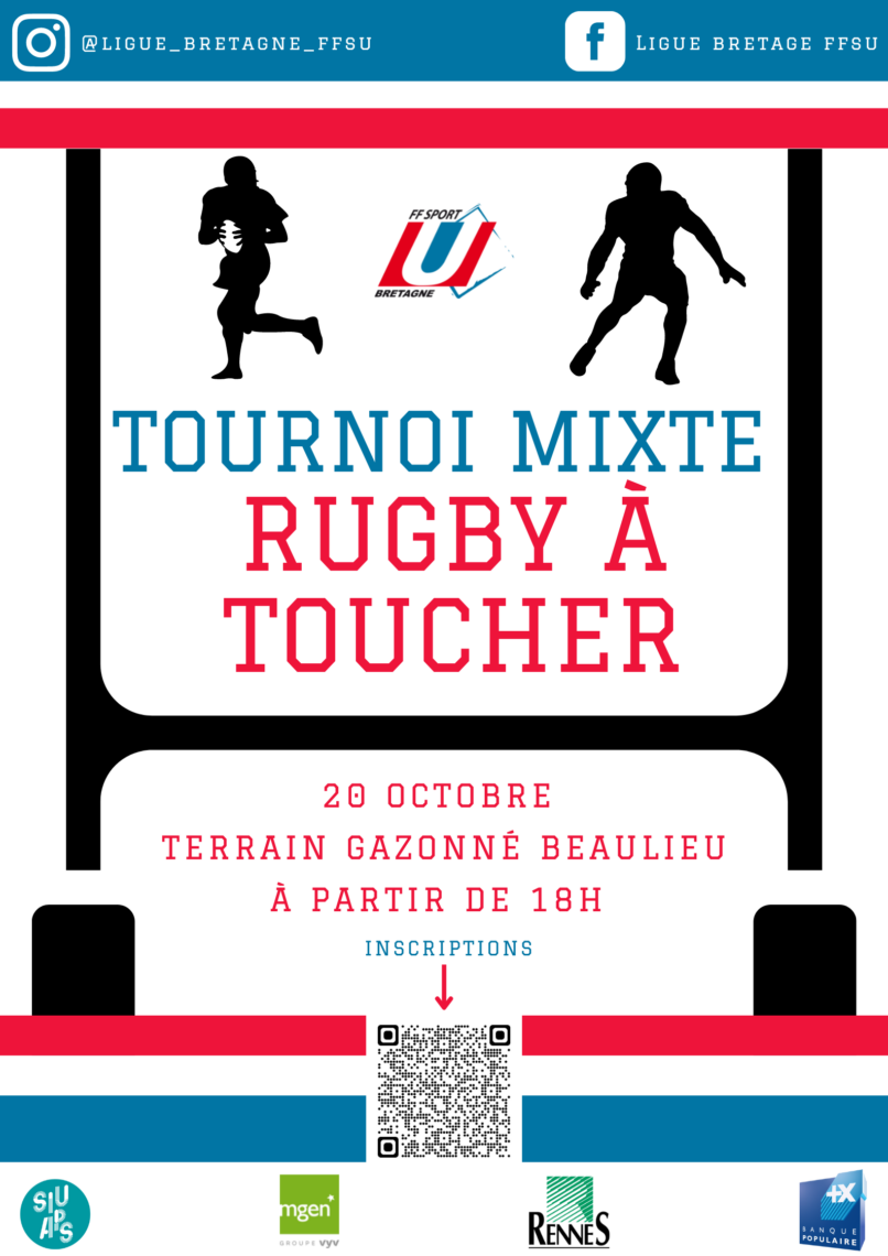 Rugby à toucher ligue Bretagne sport universitaire