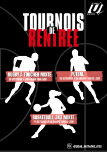 Rennes - Tournoi de rentrée Basket 3x3 @ Campus de la Harpe